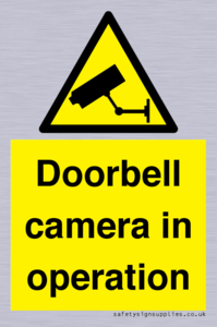 Doorbell camera in operation